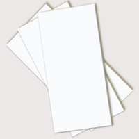 Plaque de plafond en fibres minérales perforées ignifuges, blanche, acoustique, à bords téglés carrés, pour hôpitaux et hôtels