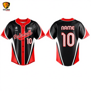 Precio al por mayor, logotipo personalizado, conjunto de uniforme de béisbol y sóftbol unisex barato, en blanco, de malla, con botones, transpirable, tallas grandes - Product Image 1