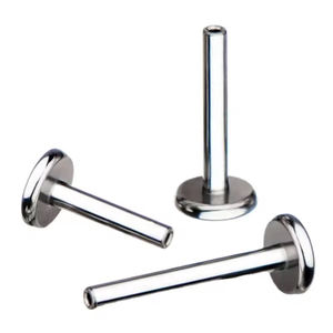 Nieuwe Mode Titanium Zonder Schroefdraad <span class=keywords><strong>Labret</strong></span> Push Top Pin Geperforeerde Sieraden Lip Ring 14G 16G <span class=keywords><strong>18G</strong></span> 20G Astm Piercing Sieraden - Product Image 3