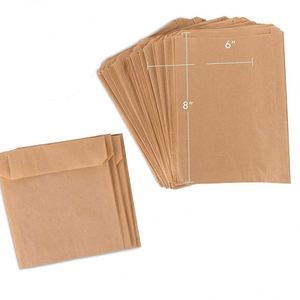 <b>Biodegradable</b> and Compostable Food Grade Unbleached Natural Kraft <b>Paper</b> Stock Bags for Bakery Cookies Sandwich <b>Paper</b> Bags - Product Image 2
