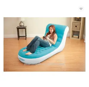 Plastic inflatable folding sofa lounger/inflatable lazy sofa bed