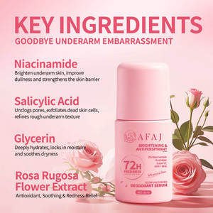 Desodorante Antitranspirante en Roll-On de 50 ml Personalizado, Iluminador, Sin Aluminio, 72H, AHA, BHA, Niacinamida, Control de Olor - Product Image 5