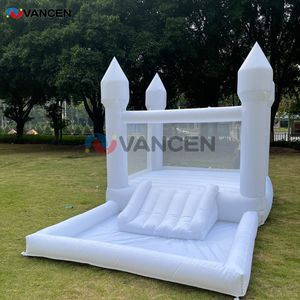 8x13x8ft trẻ em trắng Bounce House <span class=keywords><strong>Inflatable</strong></span> với slide và bóng Pit với Oxford vải <span class=keywords><strong>Toddler</strong></span> Bounce House cho mềm chơi bên - Product Image 6