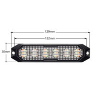 SMBX – lampe flash à Grille LED et tête de lampe d'avertissement stroboscopique à montage en Surface DC 12/24V pour véhicule d'urgence