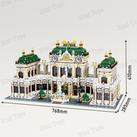 Baka 33221 MOC Idea Street View Palacio de Lujo, Bloques de Construcción DIY, Modelo de Ladrillos para Armar, Kit de Construcción Grande, Juguetes, Sets de Bloques de Construcción