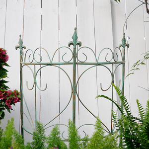 Clôture <span class=keywords><strong>en</strong></span> fer forgé de style europé<span class=keywords><strong>en</strong></span> moderne, revêtement poudré, garde-corps de jardin, support d'escalade pour cour extérieure, écologique 3D - Product Image 6