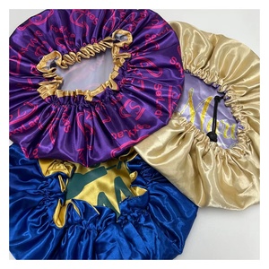 Gorros para dormir y envolturas de pelo de satén Gorro de diseñador para mamá y yo Gorro de seda para bebé - Product Image 6