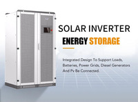 Invertisseur solaire Megarevo PCS 50-400 kW triphasé, transformateur, système de conversion d'énergie (PCS) à 93% d'efficacité, stockage d'énergie