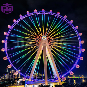 Luz LED RGB personalizable para rueda de la fortuna, iluminación de atracciones para jardín, paisaje, parque de atracciones, plástico PVC blanco - Product Image 2