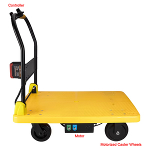 Roues à roulettes motorisées électriques robustes en caoutchouc noir de 6 pouces, capacité de charge de 170 kg, roulettes industrielles rigides avec moteur - Product Image 6