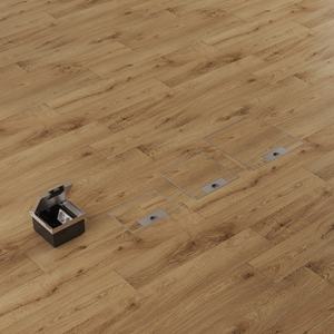 Boîte de prise de courant carrée anti-poussière pour plancher surélevé et installations en béton, encastrable dans les planchers en bois - Product Image 6