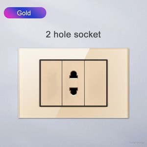 American Standard <b>Wall</b> <b>Socket</b> and Switch with <b>USB</b>/Type-C Touch Panel Glass Material 16A 118 Household Power <b>Socket</b> - Product Image 2