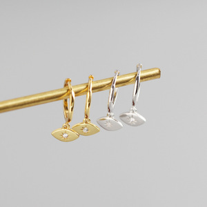 NUEVOS Aretes de Aro con Estrella de Diamantes CZ <span class=keywords><strong>Brillantes</strong></span> de Plata de Ley 925 para Mujer, 2024 - Product Image 4