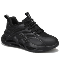 Nouvelles chaussures de sécurité en maille respirante et souple pour hommes et femmes, semelle extérieure légère en caoutchouc et en plastique, chaussures de sécurité à tête en acier pour hommes et femmes
