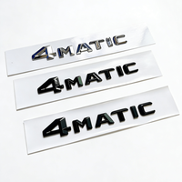 Autocollant de voiture 4x4 pour badge 4MATIC arrière, lettres électroplaquées, pour Classe C, Classe E, Classe S, GLA, GLK, W222, W223