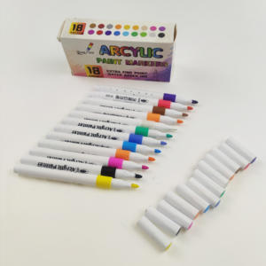 Custom Logo OEM Sketch Felt Tip Marker <b>Pens</b> Set Liquid <b>Water</b> Based DIY Painting Drawing Acrylic Paint Marker <b>Pen</b> Set - Product Image 3
