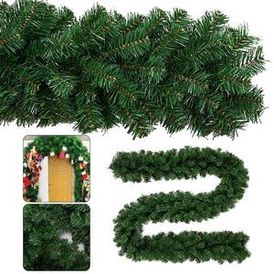 Guirnalda de Navidad de 2.7m con 5 Opciones de Densidad de Hojas, Decoración Navideña para Puertas, Ventanas y Balcones - Product Image 6