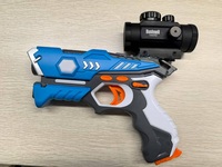 Pistola de Proyección Interactiva de Tiro, Simulador de Tiro Láser Infrarrojo, Juego de Proyección Interactiva en Pared, Juguetes para Niños