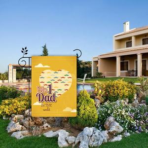 Produit promotionnel, <span class=keywords><strong>livraison</strong></span> <span class=keywords><strong>rapide</strong></span>, drapeau <span class=keywords><strong>de</strong></span> <span class=keywords><strong>jardin</strong></span> personnalisé Double face en lin 30x45cm pour la fête des pères - Product Image 2