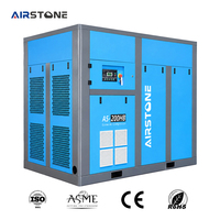 Compresor de Aire de Tornillo de Alto Flujo OEM Airstone 160KW 200HP 7-12Bar Velocidad Fija IP54 Directo de Fábrica