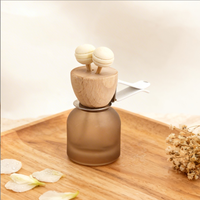 Diffuseur de parfum pour voiture en forme de balle givrée colorée, flacon en verre transparent avec bouchon à vis pour huiles essentielles