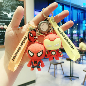 Portachiavi in PVC e Silicone con Personaggi <span class=keywords><strong>Marvel</strong></span> 3D, Spider-Man e Iron Man, Regalo Promozionale Personalizzato, Ciondolo per Auto e Borse - Product Image 2