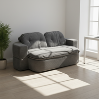 Canapé-lit modulaire inclinable à trois places, amovible et lavable, compressé sous vide, éponge haute densité 3D, haute résilience, pour hôtel