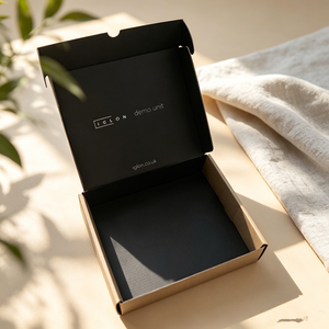 Natural Kraft Corrugated Shipping <b>Boxes</b> with Custom Logo Matte Black Lined Interior for Branded Packaging - Product Image 1