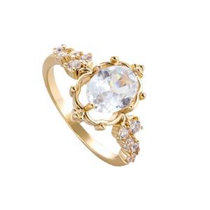 ジュエリーファッションカラフル宝石誕生石Claddaghリング高級ブリリアントマリッジクラウン結婚式女性用 - Product Image 3