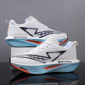 Zapatos Deportivos Casuales para Caminar, Parte Superior de Cuero Genuino, Ligeros, Transpirables, Antideslizantes, con Cordones - Product Image 5