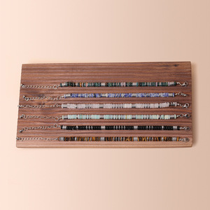 Natural Tiger Eye Stone Abacus <b>Beads</b> <b>Bracelet</b> with Lobster Clasp – Unisex Light Luxury Jewelry for Men Women - Product Image 1