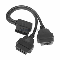 Cable Divisor en Y OBD2 de 16 Pines a 16 Pines Tipo L