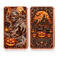 Barre de cuivre 1oz 999 pour artisanat métallique, lanterne commémorative Halloween Ghost Bride, citrouille, objet de collection, souvenir, cadeau, vente en gros