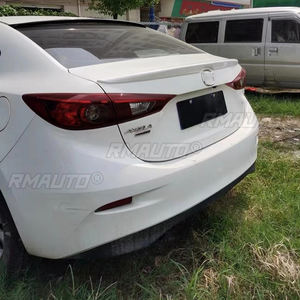 Aileron de coffre arrière en plastique ABS, accessoires de voiture compatibles avec Mazda 3 Axela berline 4 portes 2014 2015 2016 2017 - Product Image 5