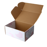 Boîtes rigides aseptiques personnalisées en gros avec pelliculage brillant, boîtes d'expédition en carton ondulé, logo et poignée personnalisés
