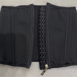 Corset amincissant noir tendance - Baleines en acier ajustables, gaine sculptante pour le contrôle du ventre et le soutien du dos - Product Image 6