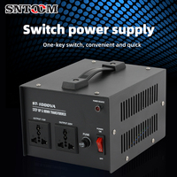 Transformateur d'isolement élévateur/abaisseur monophasé à bobine toroïdale en cuivre, entrée 220V, protection contre les surcharges, alimentation silencieuse et stable
