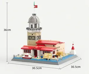 Wange 5229 <span class=keywords><strong>La</strong></span> Tour <span class=keywords><strong>de</strong></span> <span class=keywords><strong>la</strong></span> Jeune Fille, Briques d'Architecture Mondiale, Jouet <span class=keywords><strong>de</strong></span> Décoration, Cadeaux pour Enfants, Ensembles <span class=keywords><strong>de</strong></span> Blocs <span class=keywords><strong>de</strong></span> Construction - Product Image 6