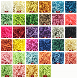 Vente en gros de papier découpé froissé Remplissage de déchiquetage Herbe d'emballage Papier découpé froissé coloré Papier découpé <span class=keywords><strong>noir</strong></span> Papel Triturado - Product Image 5