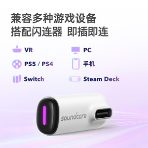 Soundcore VR P10 True <b>Wireless</b> Gaming Headset 30ms Low Latency Dual Ear Stereo For PS5 PS4 Switch <b>PC</b> Steam Deck VR - Product Image 1