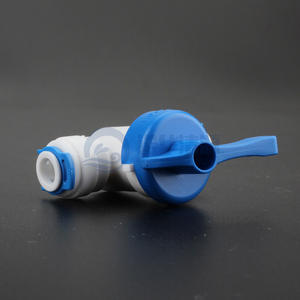 Vanne de purificateur d'eau à connexion rapide 2 points, vanne à bille en plastique bleue pour système d'osmose inverse - Product Image 3