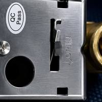 Vanne de régulation électrique VLC3200FC-C DN15, corps en laiton, 2 voies, PN20, retour par ressort, normalement fermée, 220V AC pour système d'eau CVC FCU