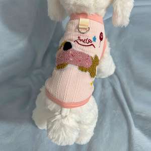 Gilet pour chat et chien toutes saisons, style décontracté, fin, avec laisse, anti-chute, anti-poils, orange, bleu, pour Ragdoll et <span class=keywords><strong>Teckel</strong></span> - Product Image 3