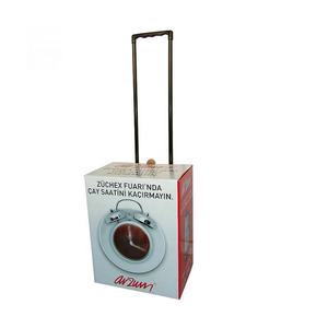 段ボールカスタム印刷紙トロリーボックス/展示カートントロリーボックスホイール付き - Product Image 2