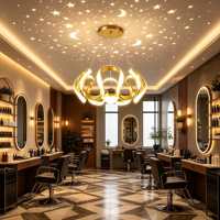 Lustre LED 80W avec interrupteur, hauteur réglable, 3 couleurs + ampoules étoilées + suspension au plafond pour salon, salle à manger, cuisine