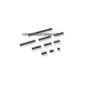 10 Uds 2,54mm fila única macho Breakaway PCB Board Pin Header conector tira Pinheader 2/3/4/5/6/8/10/12/15/20/40 pines 2 ~ 40P
