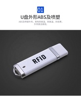 Lector de Tarjetas IC/ID Mini USB 2.0 RFID Blanco Personalizado EGR-R60C/EGR-R60D NFC HF 13.56MHz LF 125KHz Etiqueta Protocolo ISO 14443A Acceso