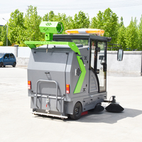 Balayeuse électrique autoportée de 2100 mm avec certification CE, largeur de balayage personnalisable, machine de nettoyage industrielle, fournisseur d'usine