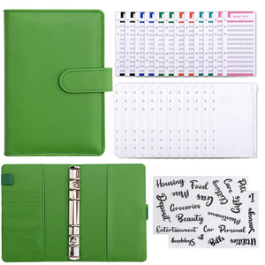 2024 all'ingrosso A6 Budget Binder Set a spirale stile busta di cassa sistema cerniera <span class=keywords><strong>spesa</strong></span> Planner con etichetta adesivo - Product Image 1