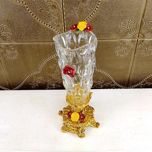 Jarrón de cristal estilo europeo, adornos, arreglo floral de rosas, decoración de alta gama para el hogar, frutero, restaurante, escritorio, porche - Product Image 4